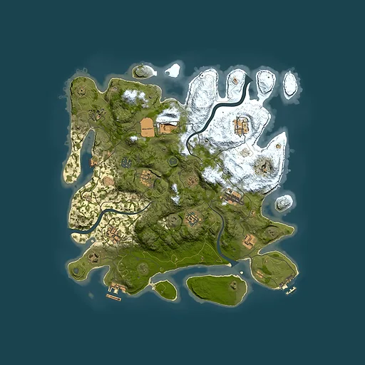 Rust map seed 430192642, 3750x3750m top-down preview