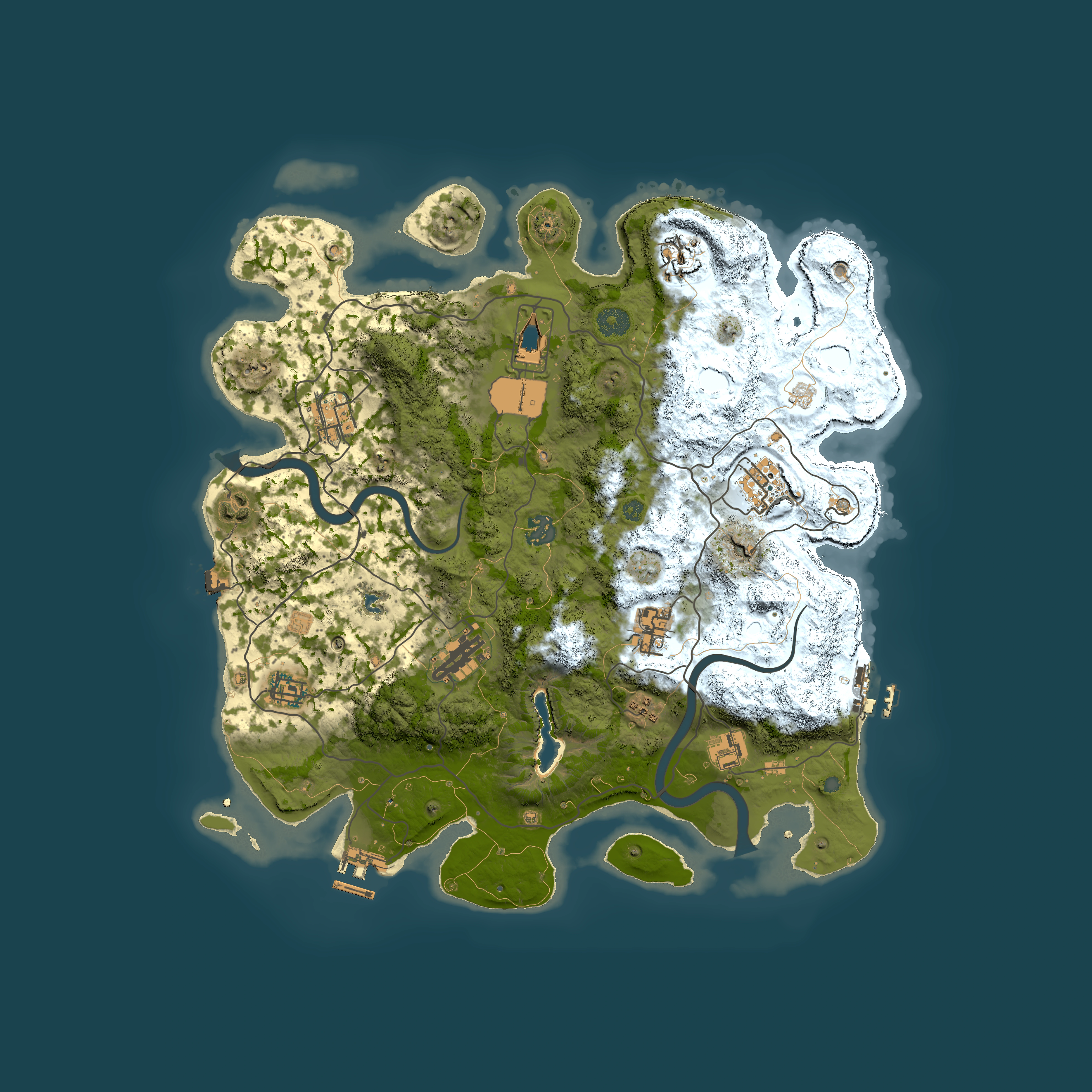 Full top-down render of Rust map seed 1506083590, 4000x4000m