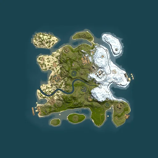 Rust map seed 318078043, 3000x3000m top-down preview