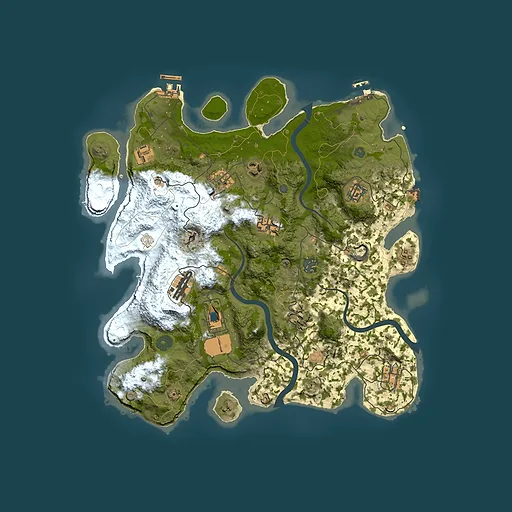 Rust map seed 1870274288, 3750x3750m top-down preview