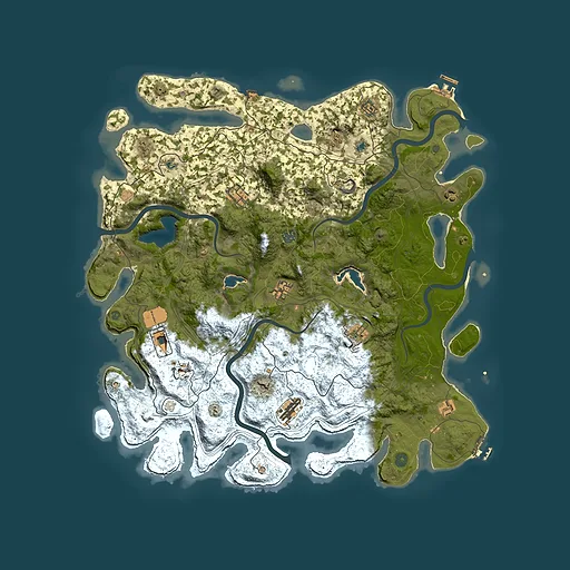 Rust map seed 1550313728, 4900x4900m top-down preview