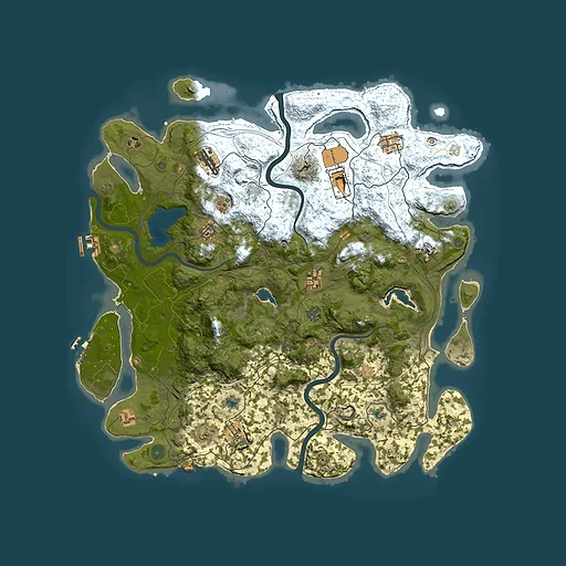 Rust map seed 412150277, 4600x4600m top-down preview