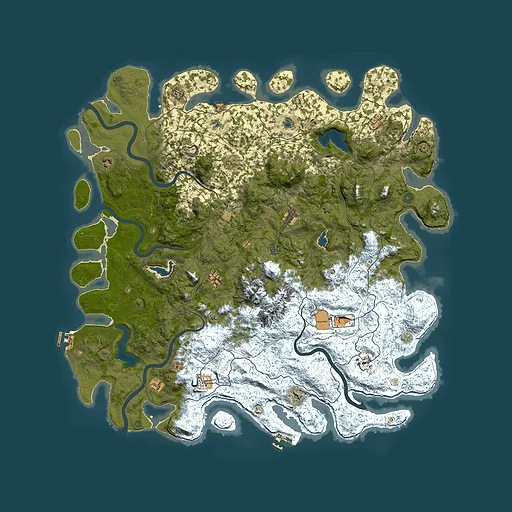 Rust map seed 1310837072, 5650x5650m top-down preview