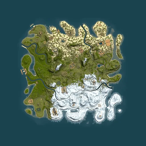 Rust map seed 576014761, 4400x4400m top-down preview