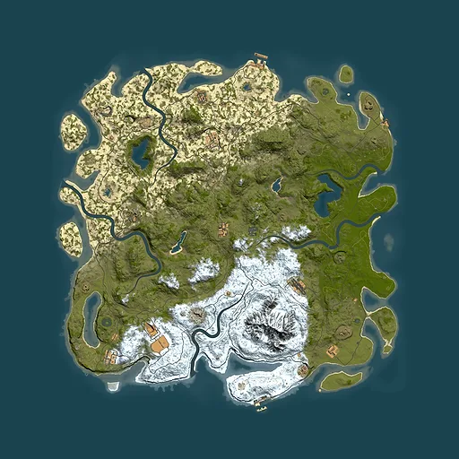 Rust map seed 1862432962, 5600x5600m top-down preview