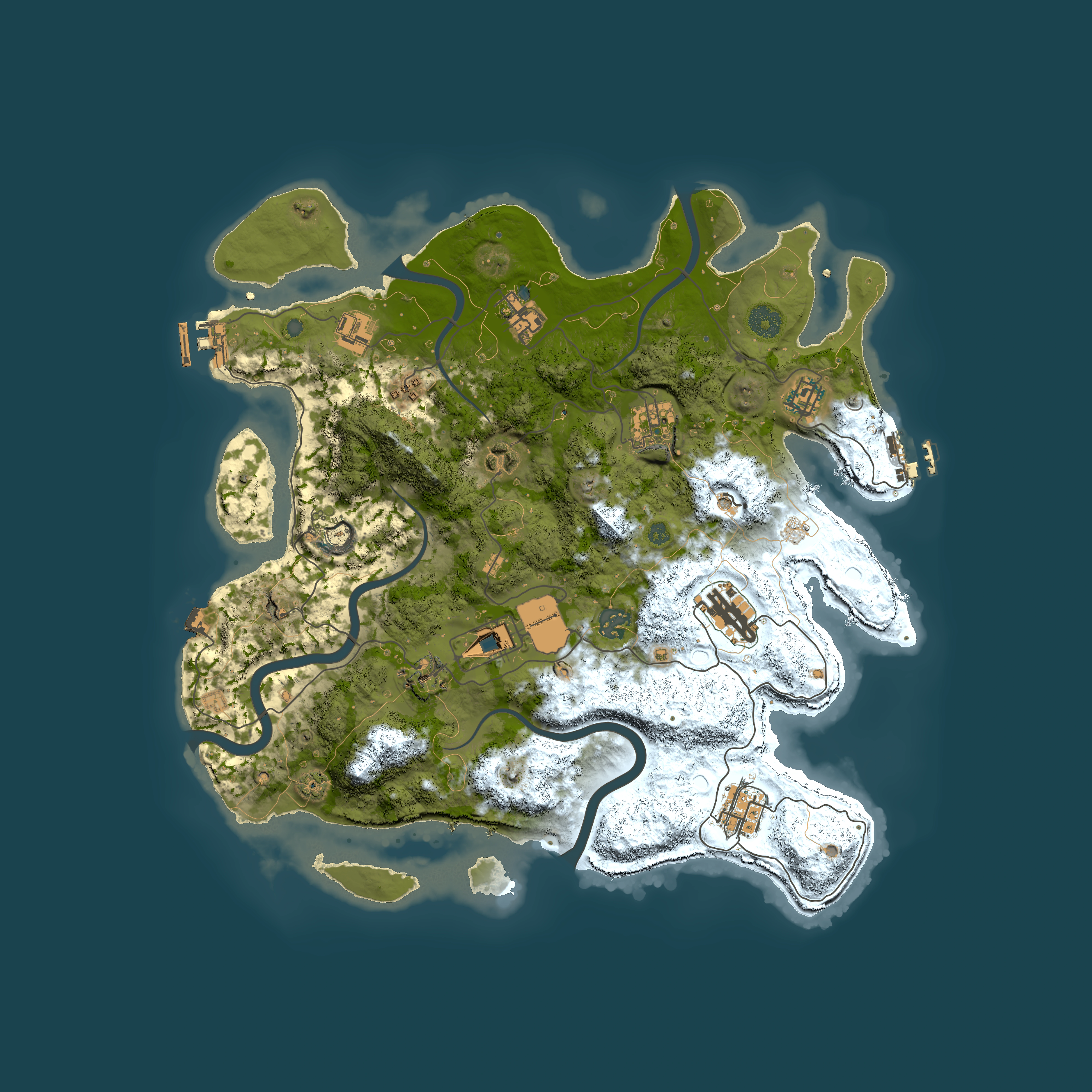 Full top-down render of Rust map seed 2066844191, 3850x3850m