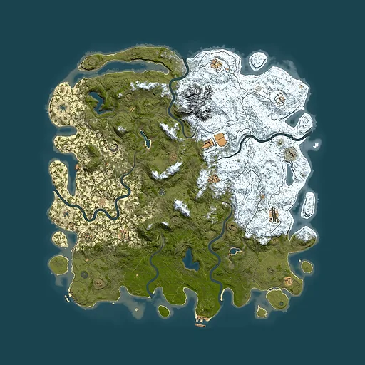 Rust map seed 205291641, 5900x5900m top-down preview
