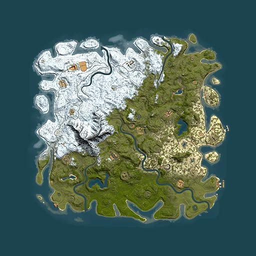 Rust map seed 408476130, 5600x5600m top-down preview