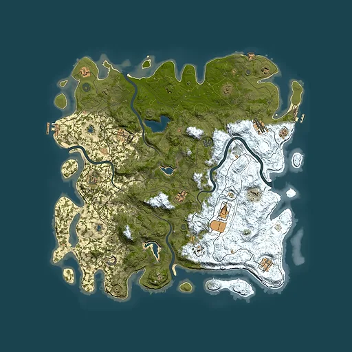 Rust map seed 1760531280, 4850x4850m top-down preview