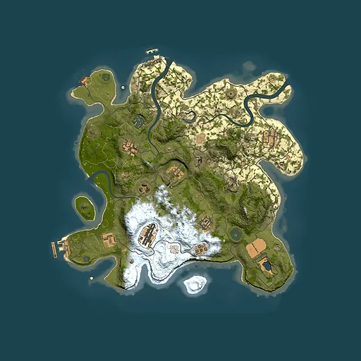 Rust map seed 1522945188, 3500x3500m top-down preview