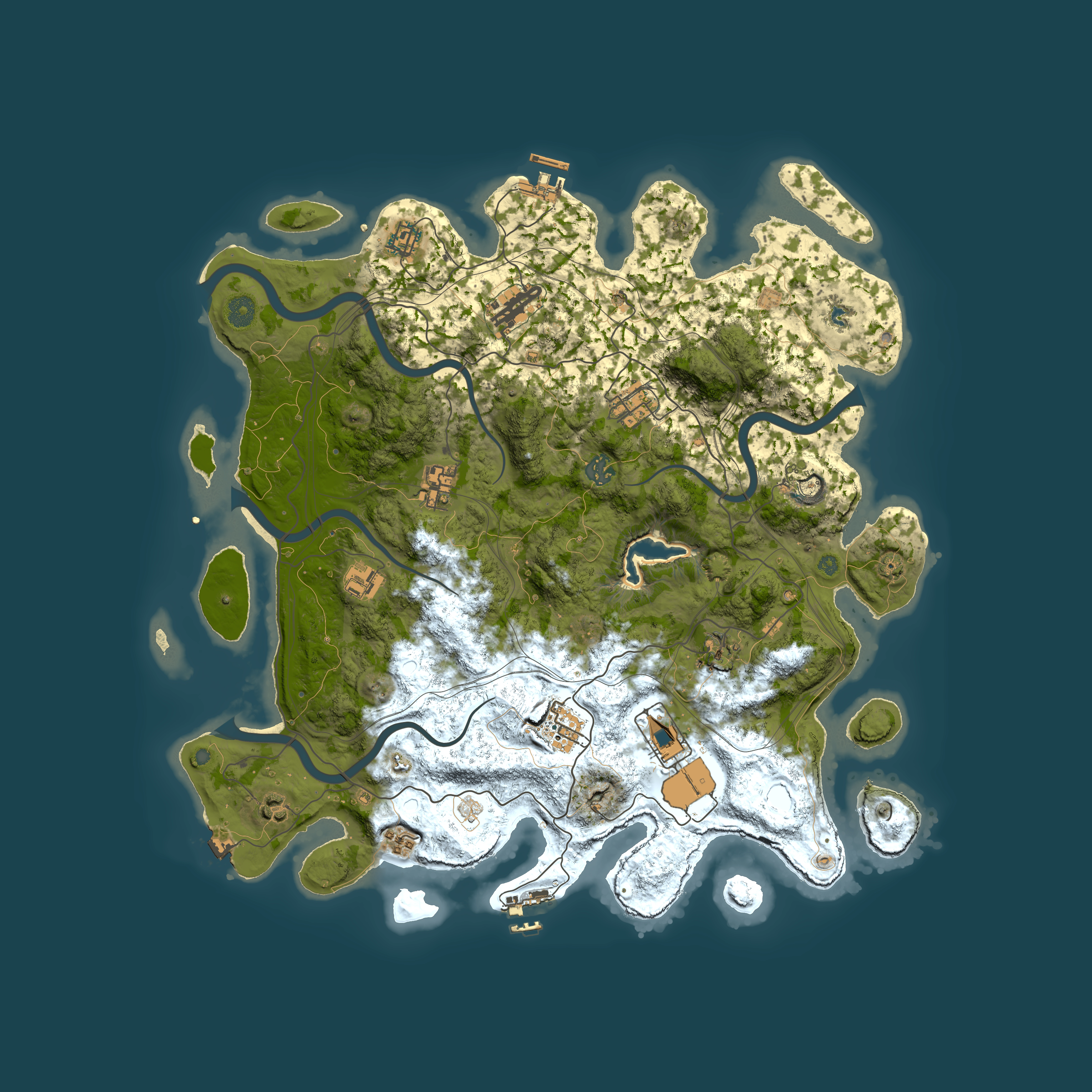 Full top-down render of Rust map seed 1934332637, 4300x4300m