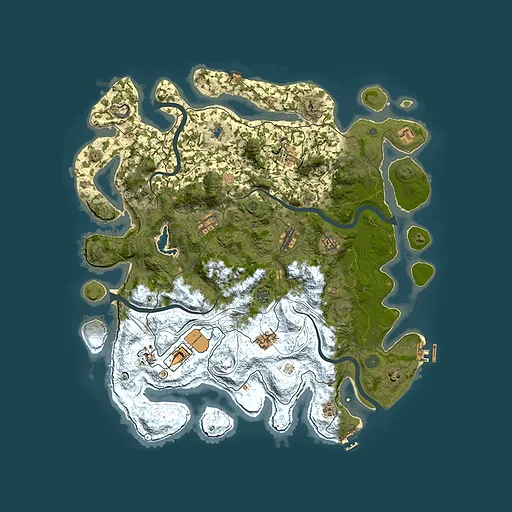 Rust map seed 1951851904, 4450x4450m top-down preview