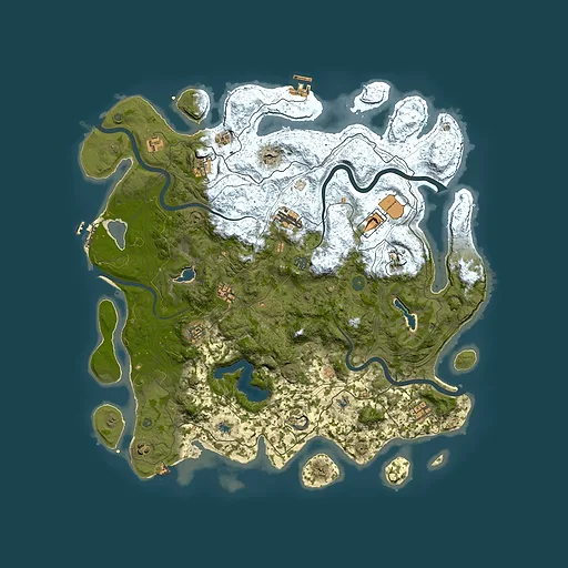 Rust map seed 1322294819, 4850x4850m top-down preview