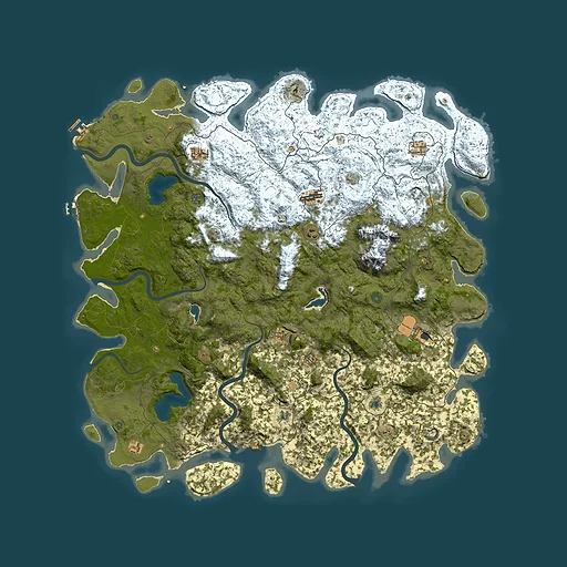 Rust map seed 595041230, 5950x5950m top-down preview