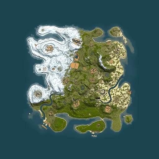 Rust map seed 987249634, 3850x3850m top-down preview