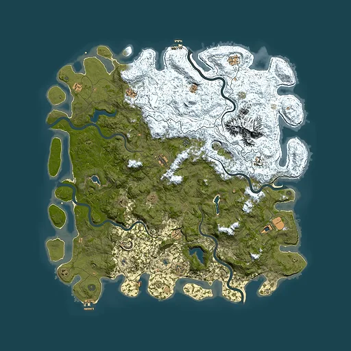 Rust map seed 1010286444, 5850x5850m top-down preview