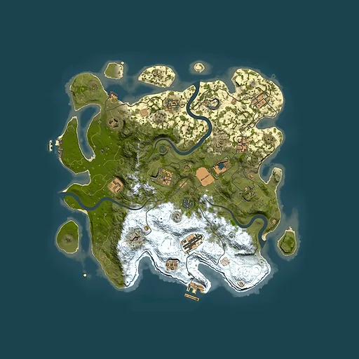 Rust map seed 2033580751, 3750x3750m top-down preview