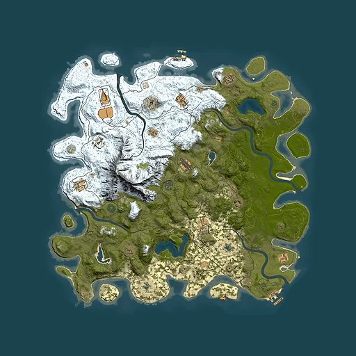 Rust map seed 1881909736, 5100x5100m top-down preview