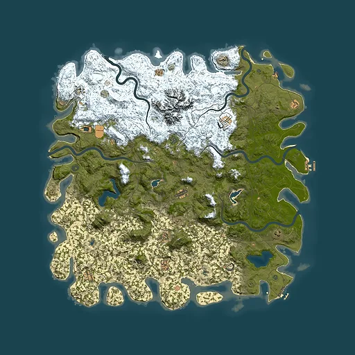 Rust map seed 1428104614, 5900x5900m top-down preview