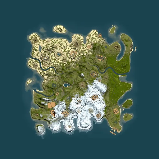 Rust map seed 1722360771, 4000x4000m top-down preview