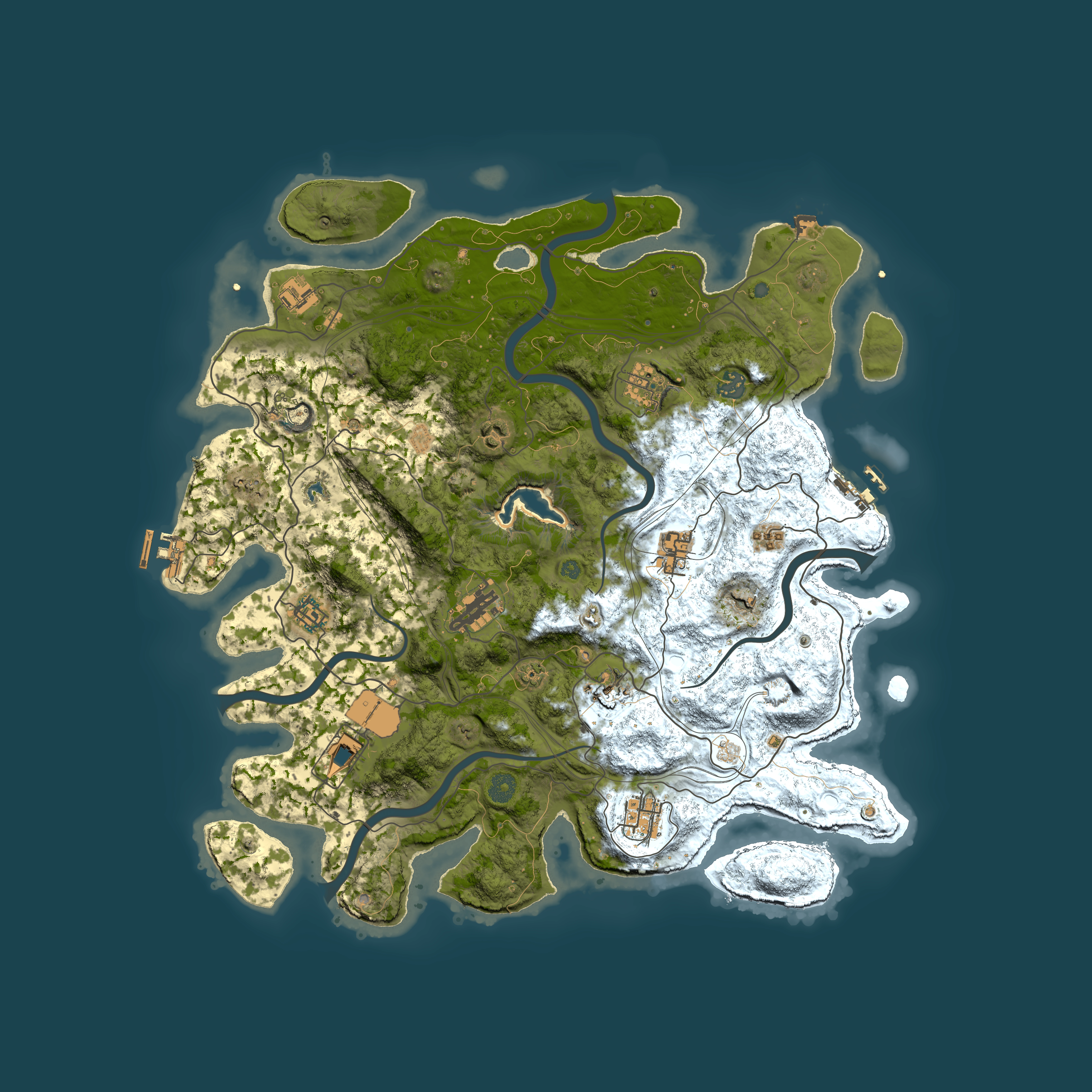 Full top-down render of Rust map seed 510466389, 4400x4400m