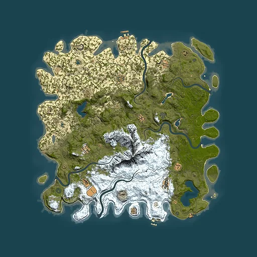 Rust map seed 2103519570, 5350x5350m top-down preview