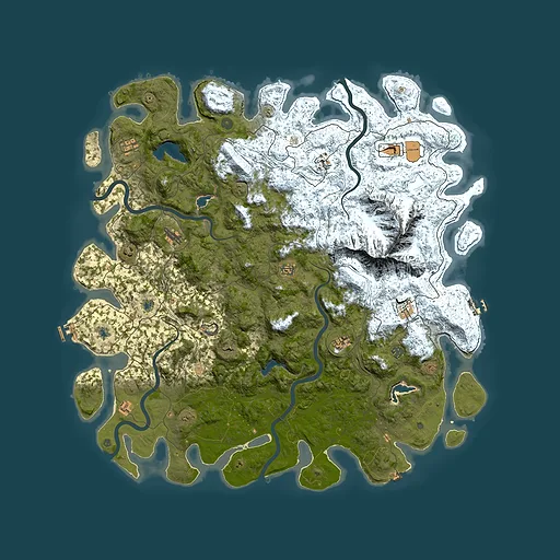 Rust map seed 983465185, 5750x5750m top-down preview