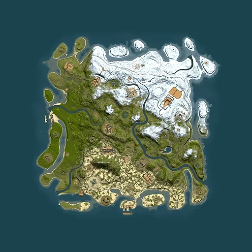 Rust map seed 4343786, 4300x4300m top-down preview