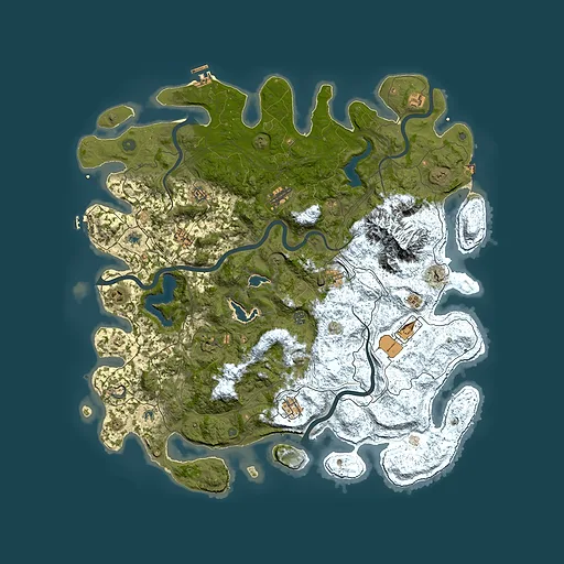 Rust map seed 115682141, 5150x5150m top-down preview