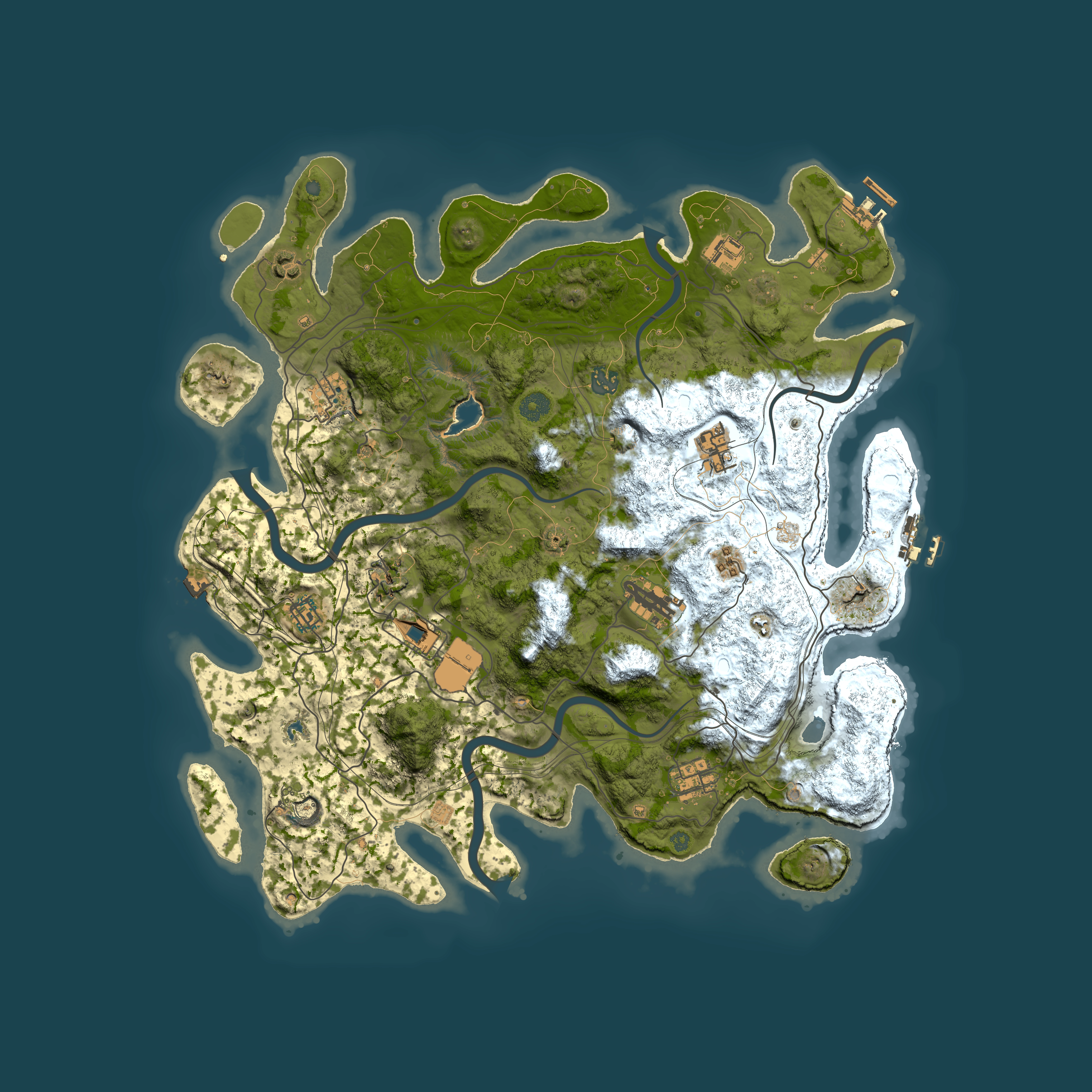 Full top-down render of Rust map seed 140857787, 4350x4350m