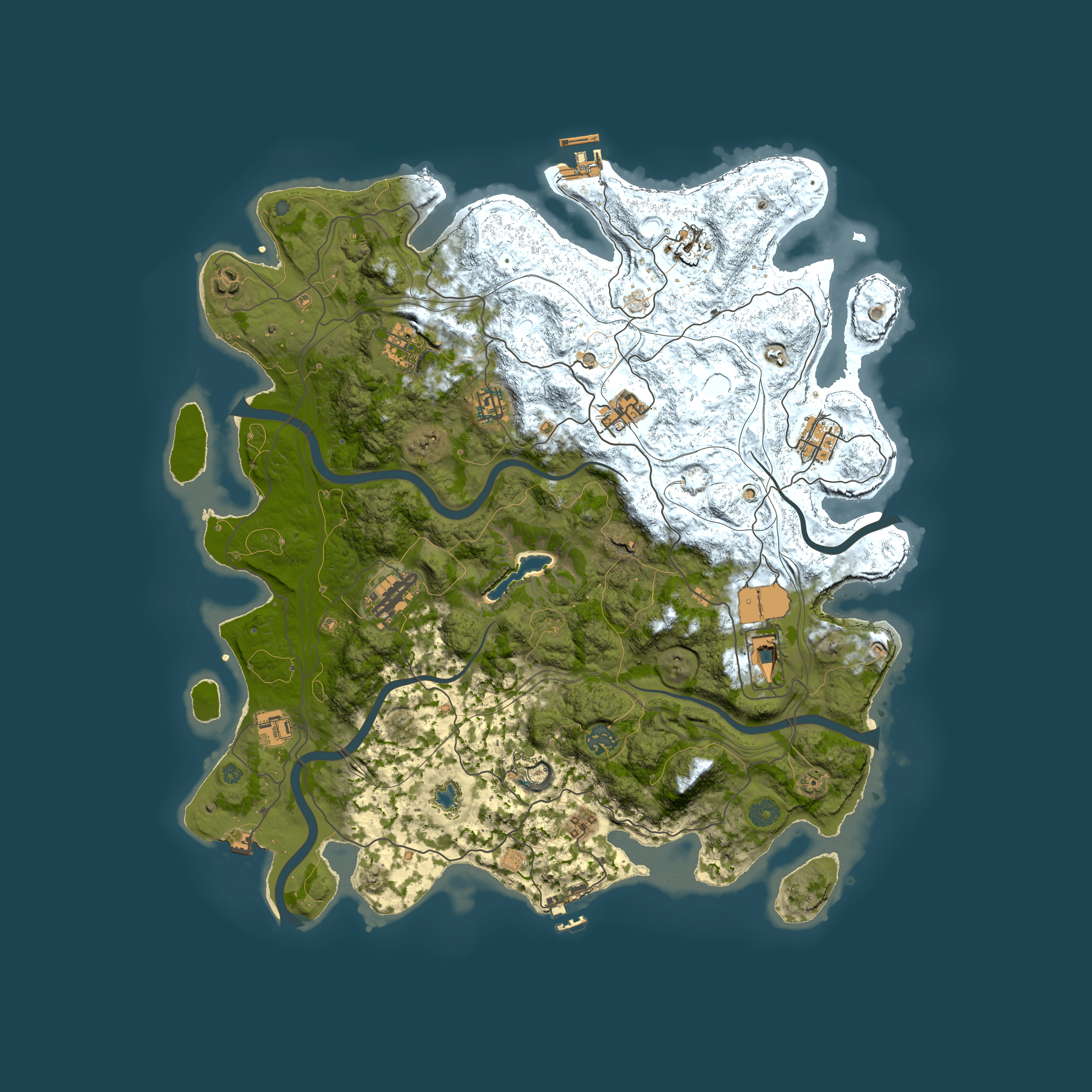 Full top-down render of Rust map seed 482928498, 4400x4400m