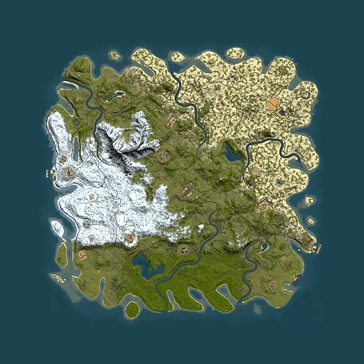 Rust map seed 162962974, 5950x5950m top-down preview