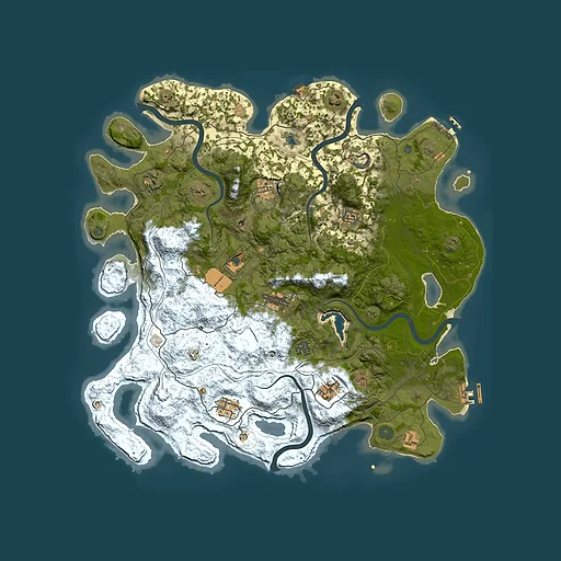 Rust map seed 515652632, 4450x4450m top-down preview
