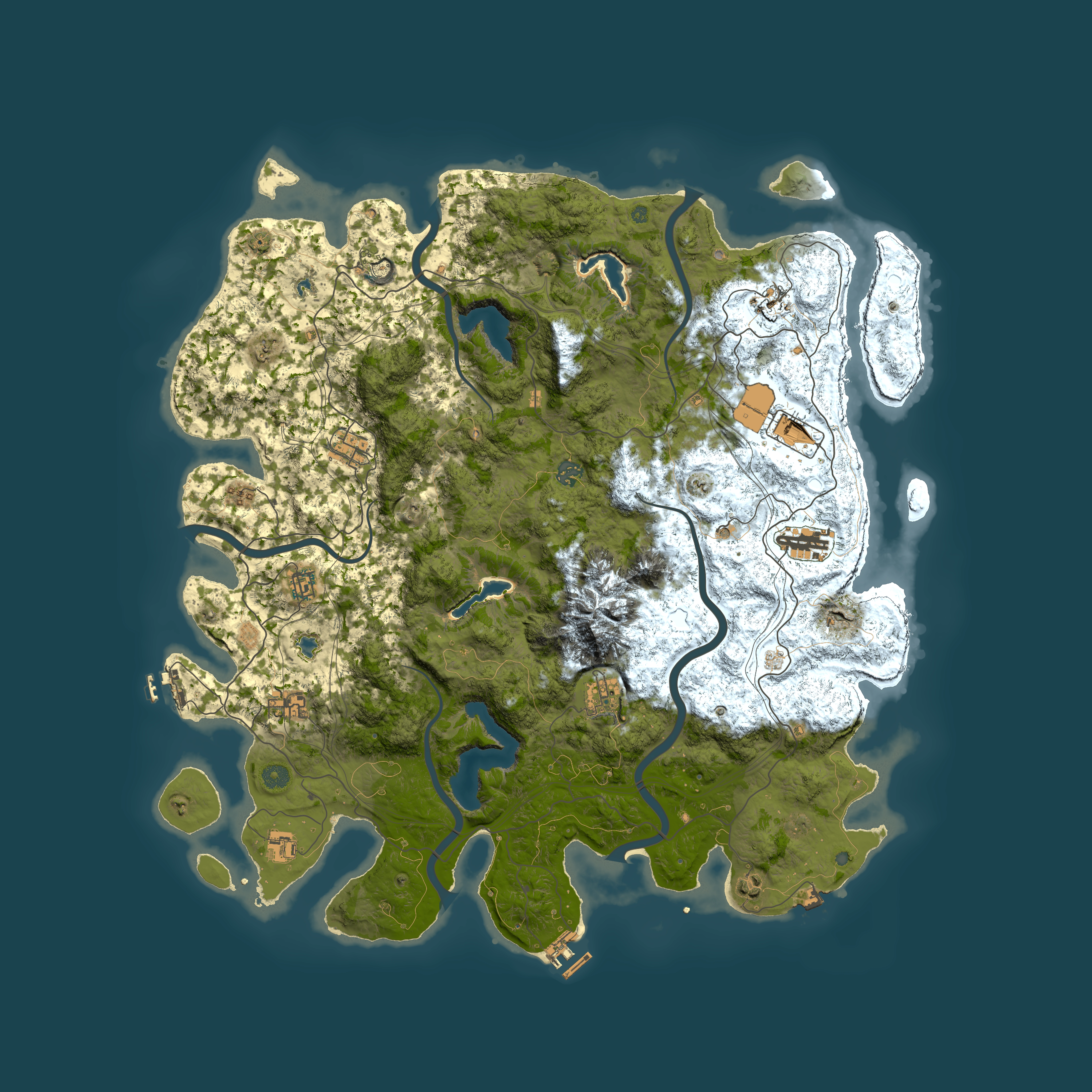 Full top-down render of Rust map seed 1574061995, 5050x5050m