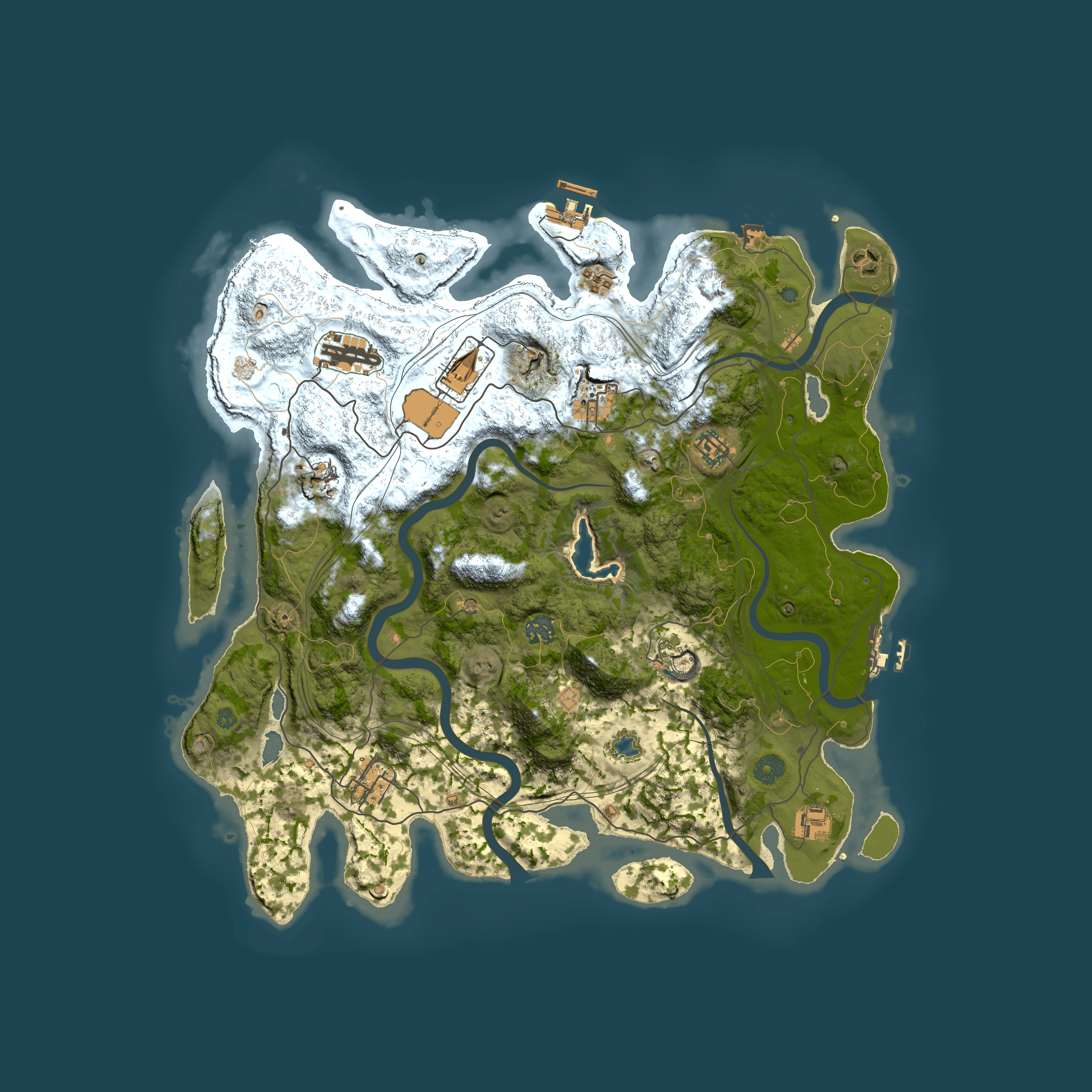 Full top-down render of Rust map seed 2034092176, 4250x4250m