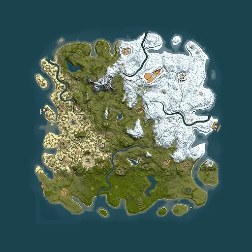 Rust map seed 1816049520, 5450x5450m top-down preview