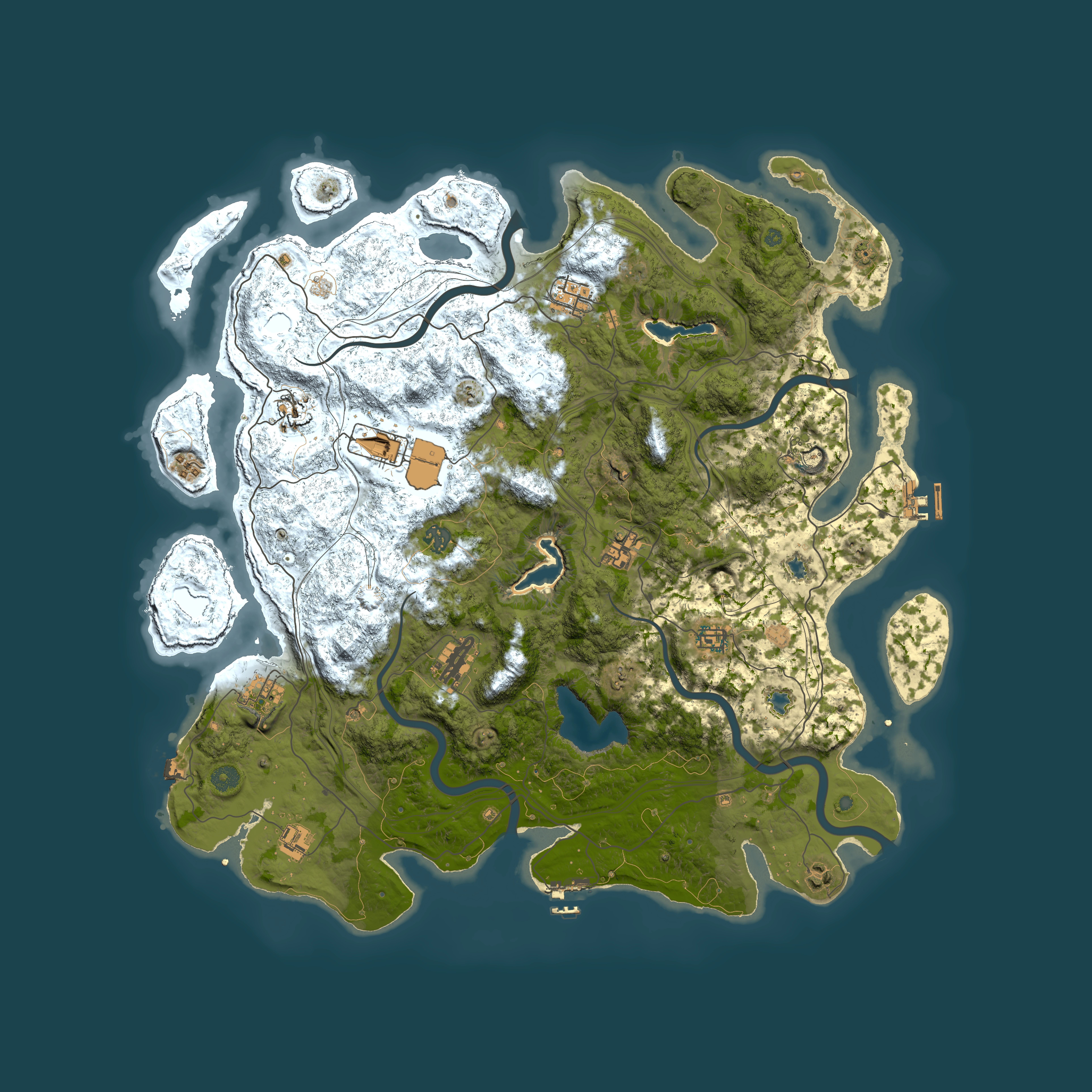 Full top-down render of Rust map seed 333765535, 4800x4800m