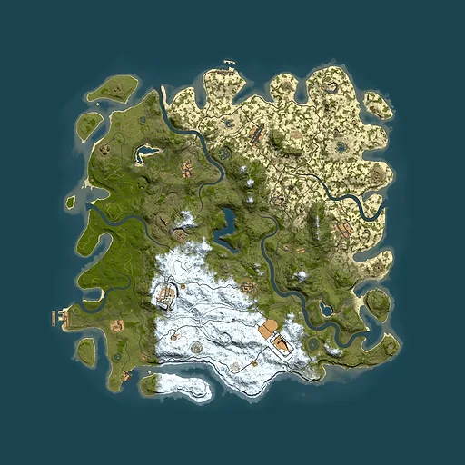 Rust map seed 1888333379, 4850x4850m top-down preview