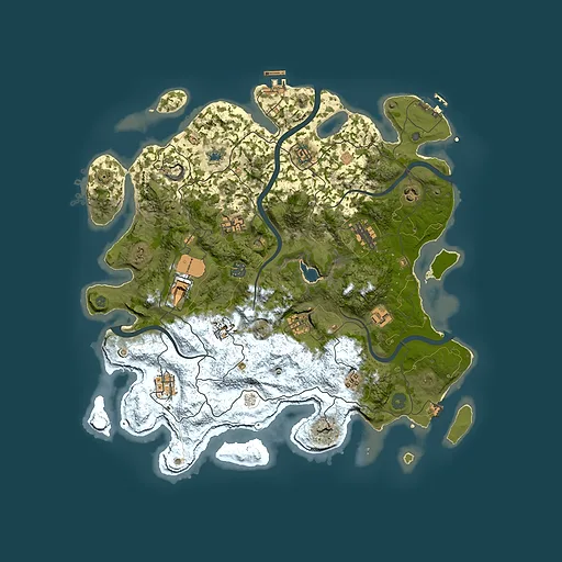 Rust map seed 2057342008, 4150x4150m top-down preview