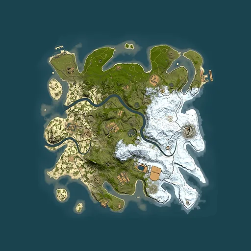 Rust map seed 488820521, 3600x3600m top-down preview