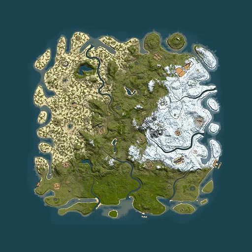 Rust map seed 1935762432, 5750x5750m top-down preview