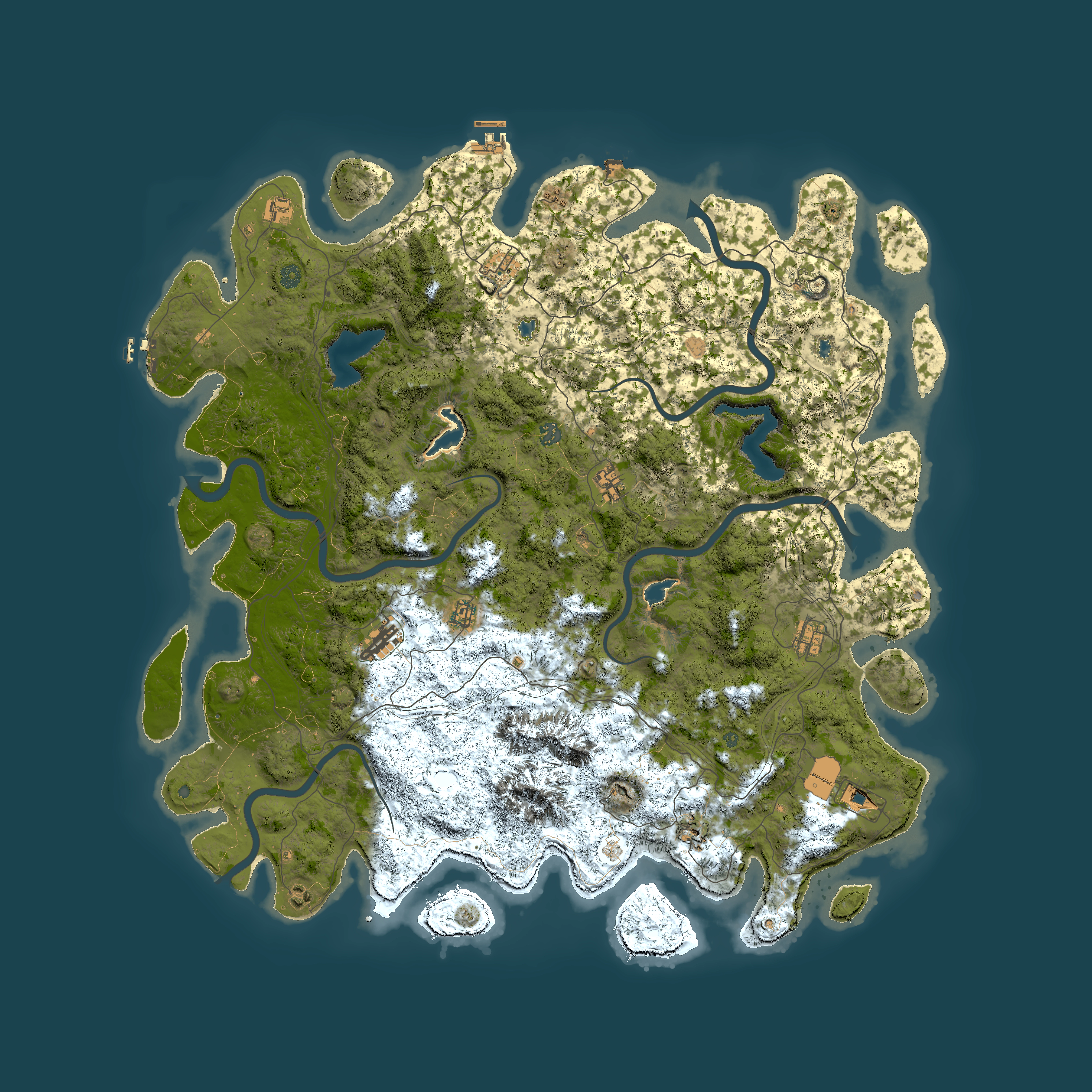 Full top-down render of Rust map seed 1898808636, 5650x5650m