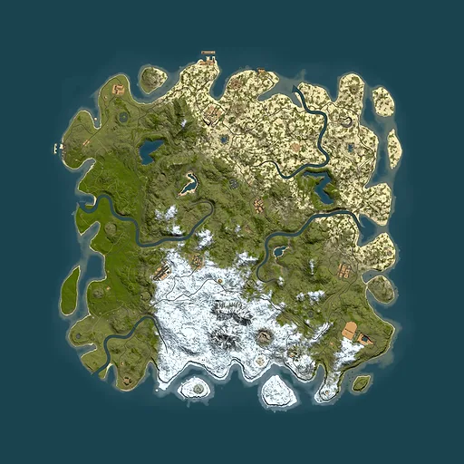 Rust map seed 1898808636, 5650x5650m top-down preview