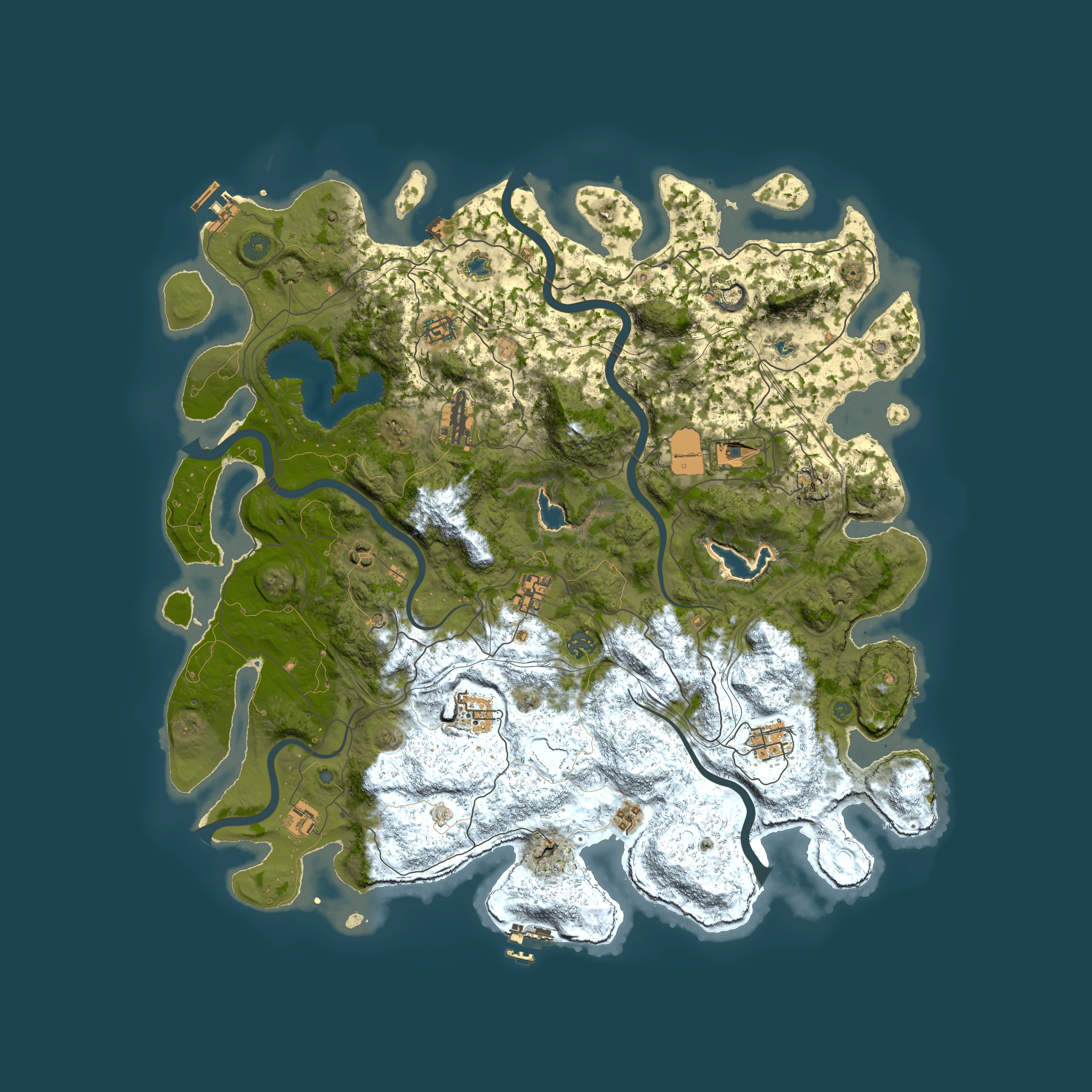 Full top-down render of Rust map seed 1208347862, 4800x4800m