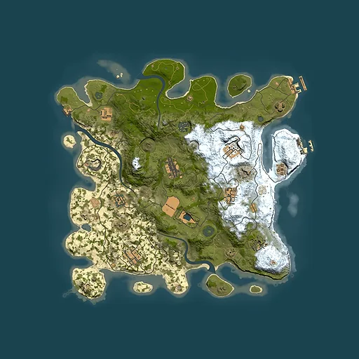 Rust map seed 516460639, 3750x3750m top-down preview