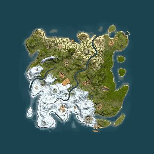 Rust map seed 1685535534, 3900x3900m top-down preview