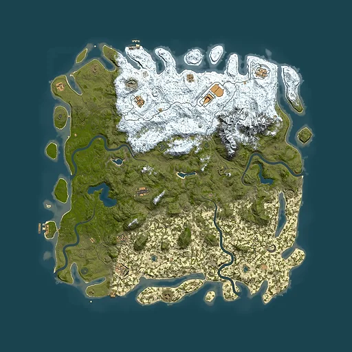 Rust map seed 687320211, 5900x5900m top-down preview