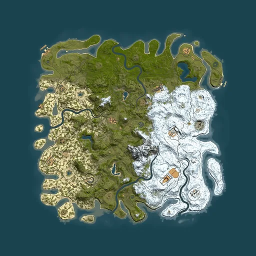 Rust map seed 1786668327, 5450x5450m top-down preview