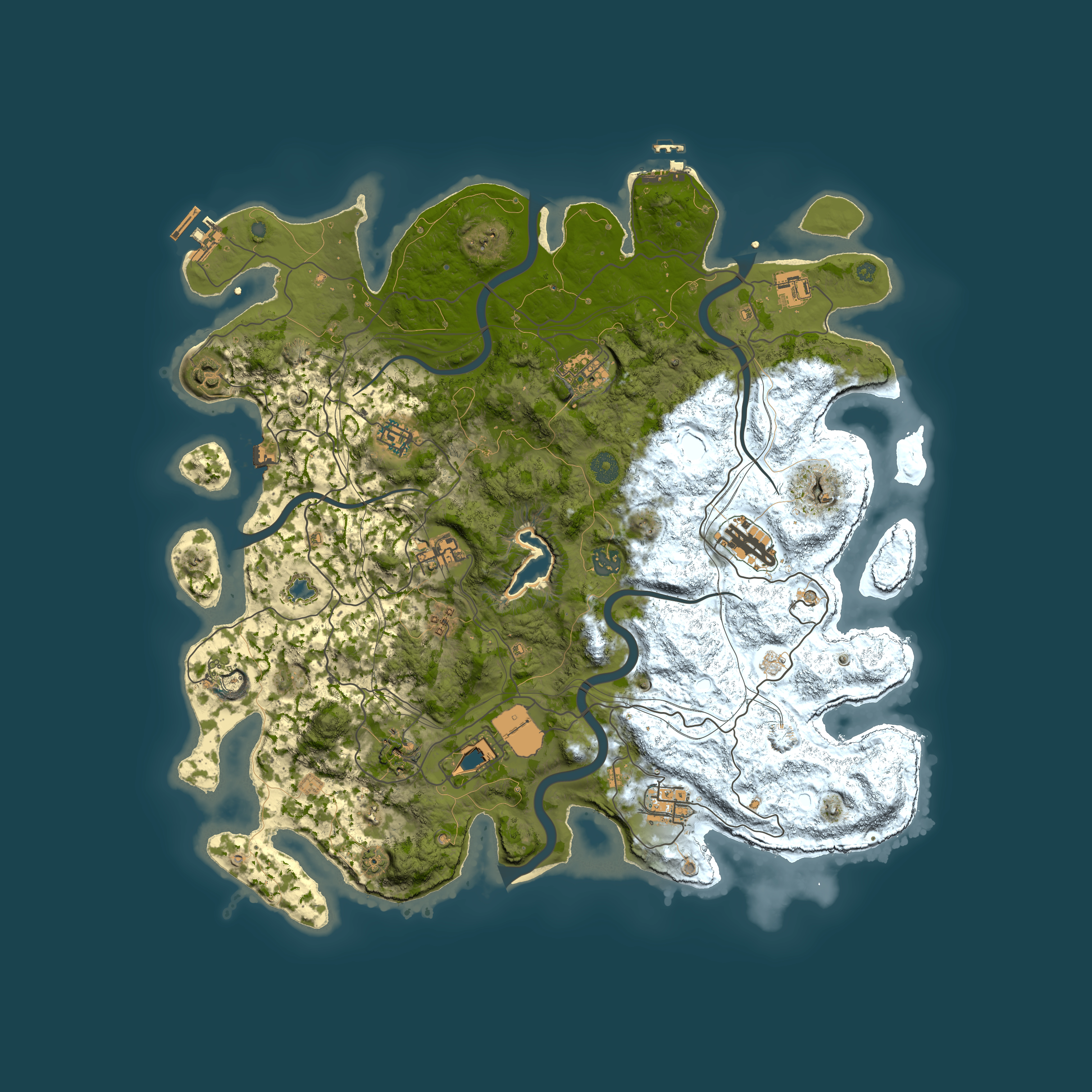 Full top-down render of Rust map seed 1247317134, 4350x4350m