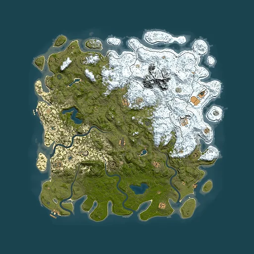Rust map seed 932413603, 5800x5800m top-down preview